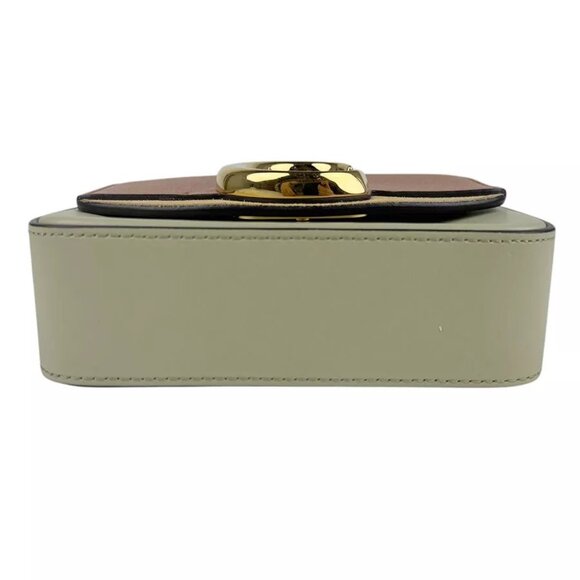 Auth Chloe Chloe C Handbag Crossbody Shoulder Bag Brown/Light Khaki - - Picture 4 of 13